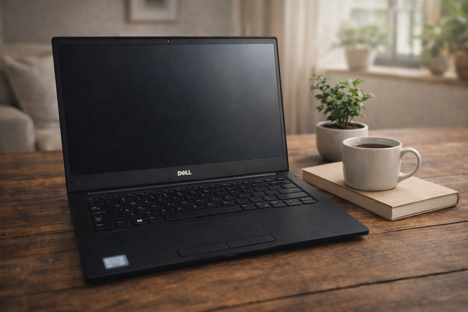 نمای روبه‌روی لپ‌تاپ Dell Latitude 7370
